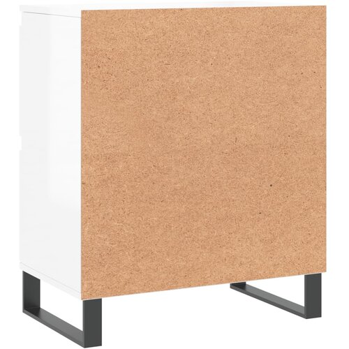  Komoda sjajna bijela 60 x 35 x 70 cm od konstruiranog drva Slike