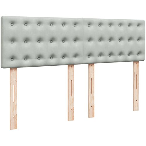  Krevet s oprugama i madracem svjetlosivi 140x190 cm bar&amp;scaron;unasti Slike