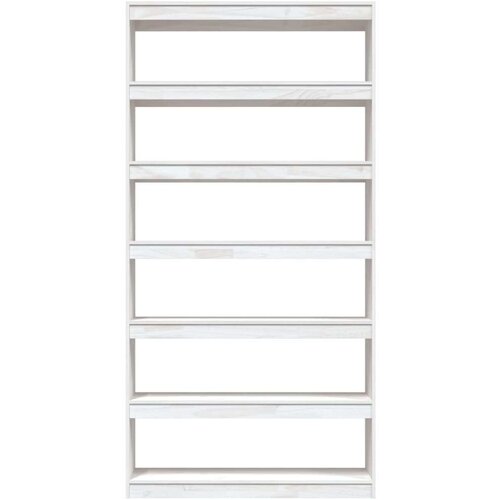 vidaXL knjižna omara za razdelitev prostora bela 100x30x200 cm Cene