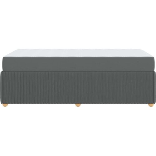  Krevetna konstrukcija Tamno siva 100 x 200 cm tkanina Slike