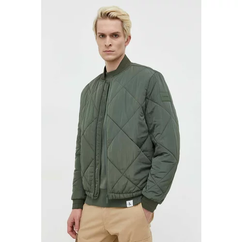 Calvin Klein Bomber jakna moški, zelena barva
