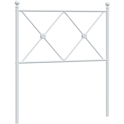  Metalno uzglavlje bijelo 75 cm Slike
