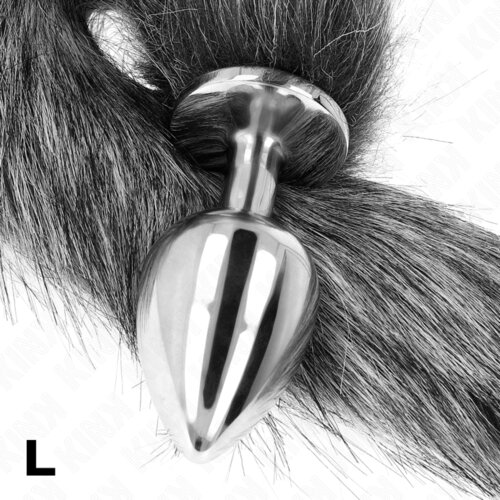 Kink Analni Čep With Tail Grey (l) Slike