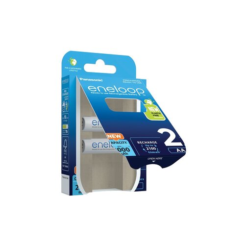 Panasonic BK-3MCDE/2BE AA/olovka 2000mAh, Ni-MH baterija, 2 kom/pak Slike