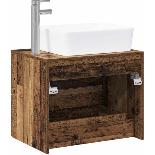  Set namje&amp;scaron;taja za kupaonicu Staro drvo Konstruirano drvo Smeđa 62.5 x 44.5 x 50 cm Slike