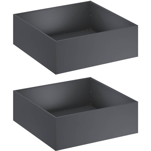  Vrtna saksija 2 kom. Antracit 60 x 60 x 20 cm Čelična vrata Slike