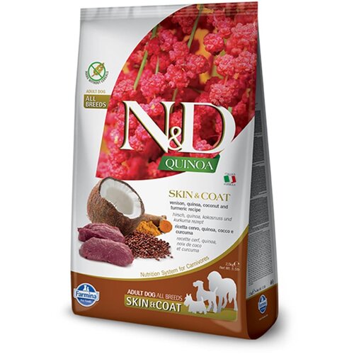 N&d QUINOA Skin and Coat Venison and Coconut 7 kg Hrana za pse Cene