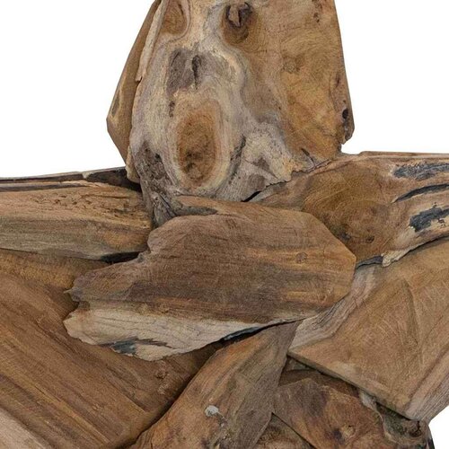 VidaXL Božićna zvijezda Smeđa 60 x 5 x 75 cm Čvrsto teak drvo Slike
