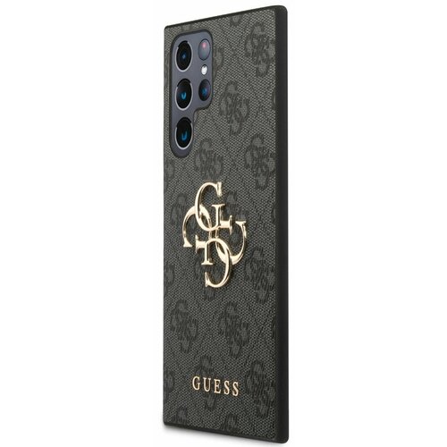 Guess PU 4G Metal Logo Zadní Kryt pro Samsung Galaxy S23 Ultra Grey Ovitek za telefon Vijolična Cene