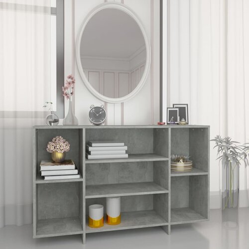 VidaXL komoda betonsko siva 120x30x75 cm iverna plo&amp;scaron;ča Slike