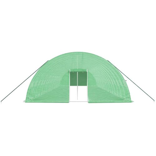  Plastenik s čeličnim okvirom zeleni 108 m&amp;sup2; 18 x 6 x 2,85 m Slike