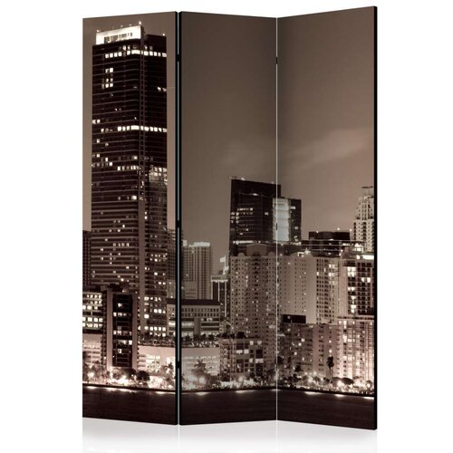  Paravan u 3 dijela - Miami in Sepia [Room Dividers] 135x172 Cijene