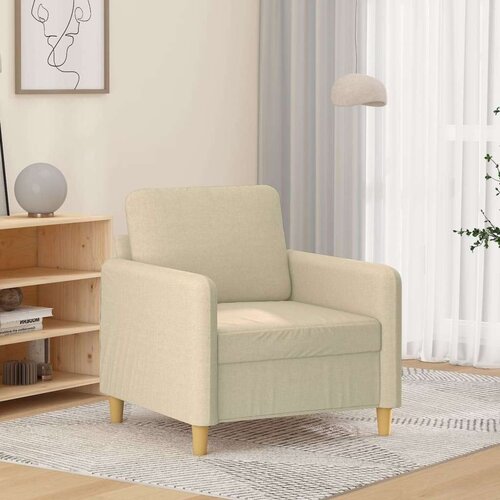  Fotelja krem 60 cm Tkanina Slike