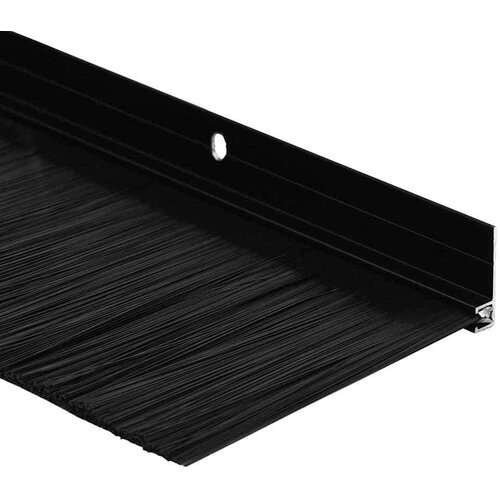  Držač četke za vrata 12 pcs Crna 100 cm Aluminijski legura Slike