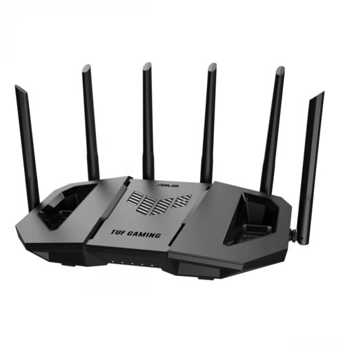 Asus 90IG0A30-MO9C00 bežični usmjerivač 2.5 Gigabit Ethernet Tri pojasa (2,4 GHz / 5 GHz / 6 GHz) Crno Slike