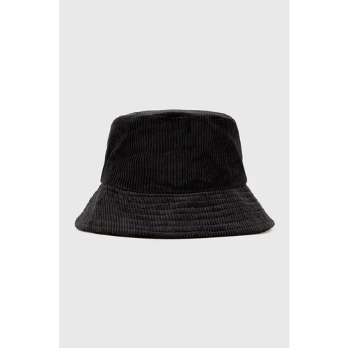 Sisley Bombažni klobuk črna barva