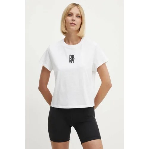 Dkny Pamučna majica za žene, boja: bijela, DP4T9699