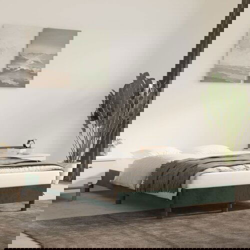 vidaXL Okvir za krevet tamnozeleni 120 x 200 cm baršunasti Cijene