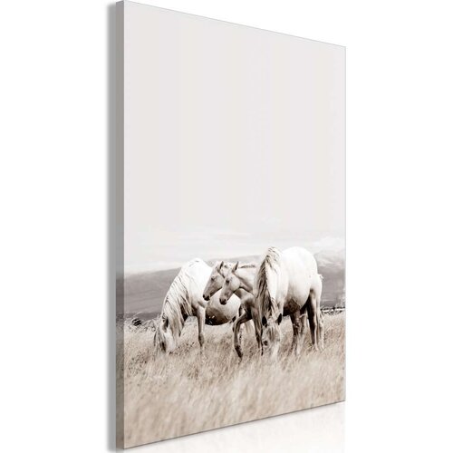 Slika - White Horses (1 Part) Vertical 80x120 Slike