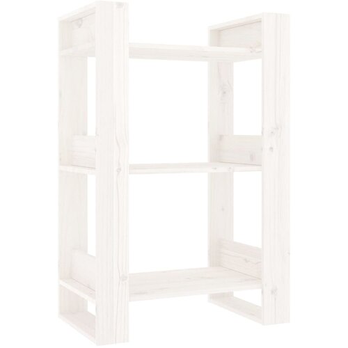 Maison Chic Knjižna omara - Knjižni regal bela 60x35x91 cm trdna borovina, (21724662) Slike