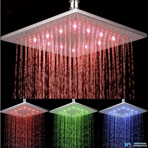  LED podometni tuš sustav crne ili krom boje | Tuš sistem EYN PT50089 Krom, 30 cm Cijene