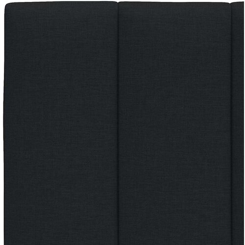 VidaXL Krevet s madracem crni 140x200 cm od tkanine Slike