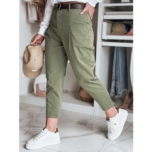 DStreet Spodnie damskie chinosy CHINOSKA khaki Slike