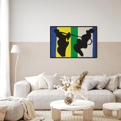  Slika - Henri Matisse &amp;ndash; The Cowboy (from Jazz) 120x80 U crnom drvenom okviru Slike