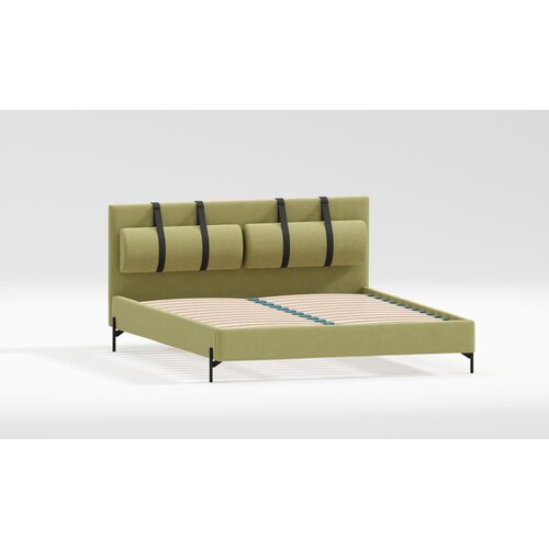 Ropez Svijetlo zeleni tapecirani bračni krevet s podnicom 160x200 cm Tulsa &amp;ndash; Slike