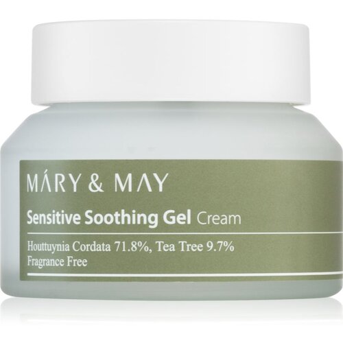 MARY &amp;amp; MAY Sensitive Soothing Gel Cream lahka vlažilna gel krema za pomiritev in okrepitev občutljive kože 70 g Slike