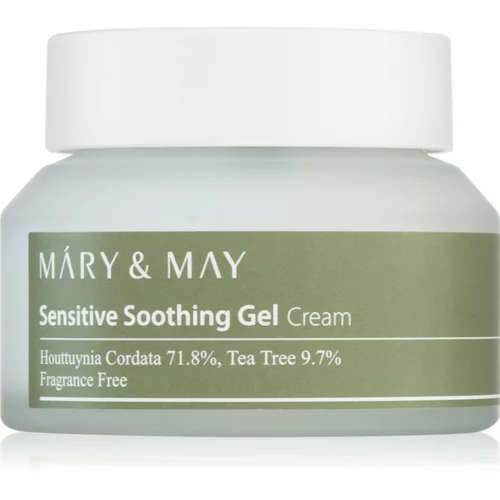 MARY & MAY Sensitive Soothing Gel Cream lahka vlažilna gel krema za pomiritev in okrepitev občutljive kože 70 g