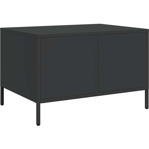  Stolić za kavu crni 68,5x50x43,5 cm od hladno valjanog čelika Slike