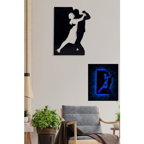 Wallity zidna led dekoracija dancing couple, 16 x 16 x 2 cm, 25.2 w, plava Slike