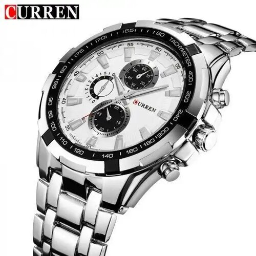 Curren 8023 muški analogni sat, Beli Slike
