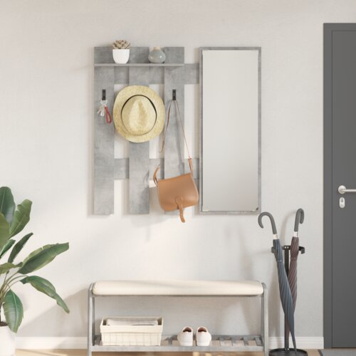 vidaXL Nadwyčajna obešalnik za plašče Betonsko siva 100 x 10 x 100 cm Cene