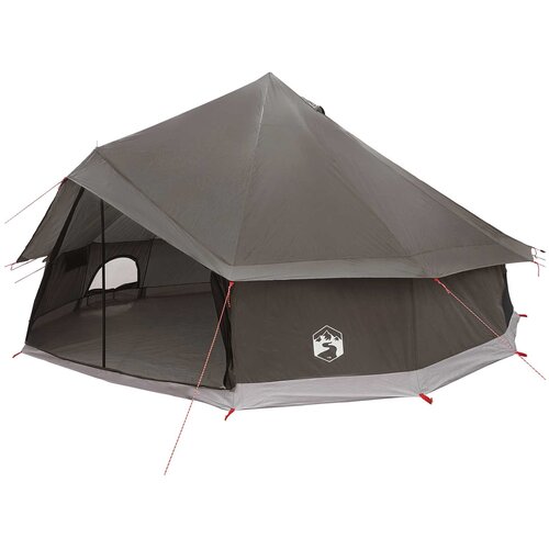 vidaXL Tipi &scaron;otor Rjava siva 600 x 600 x 350 cm Poliester in jeklo, (5000309590) Cene
