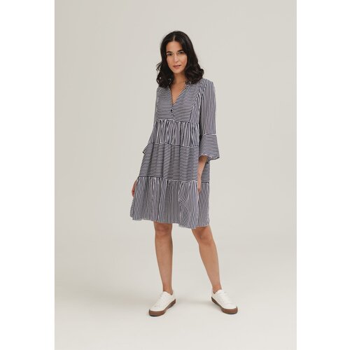 Benedict Harper Woman&amp;#039;s Dress Madison Navy Stripes Slike