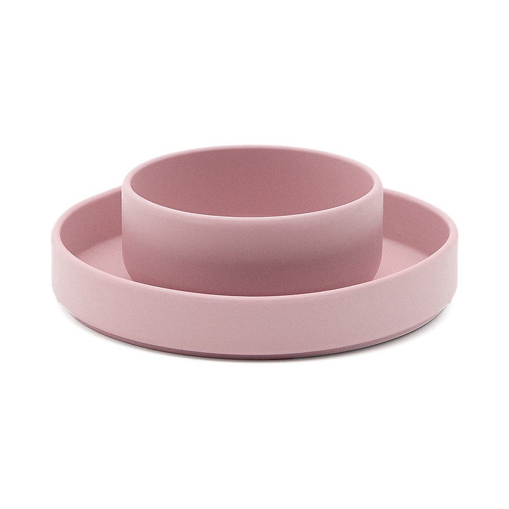 Kave Home Silikonski dječji set posuđa 2 kom Lili &amp;ndash; Slike