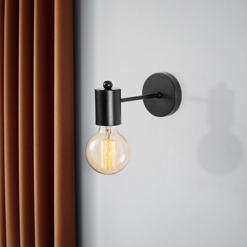 Hanah home zidna lampa E27 max 40W, crna Cene