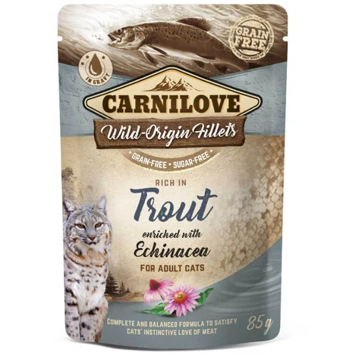 Carnilove cat wmm adult - postrv & slamnik, 85 g 85 g