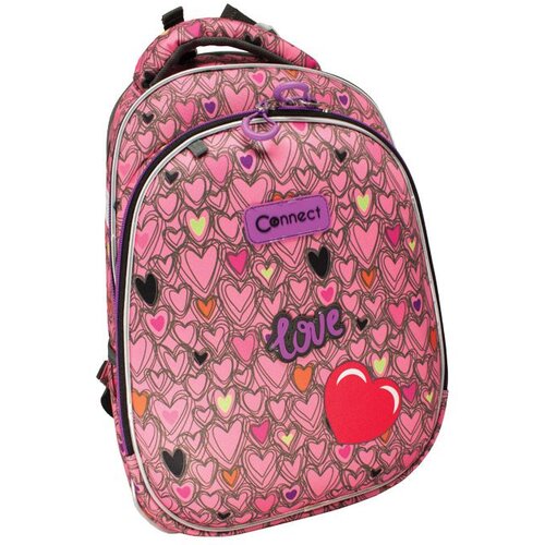 Connect školski ranac anatomski lagan xt pink love 51165 Slike