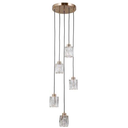  ITALUX PND-40813-5R-HBR - Luster na sajli TORNO 5xE14/40W/230V zlatna Cene