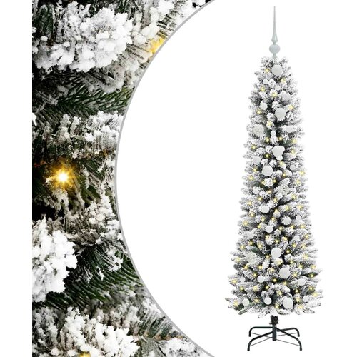 vidaXL Umestno božično drevo med 150 LED Zelena in bela 150 cm, (5000066870) Cene