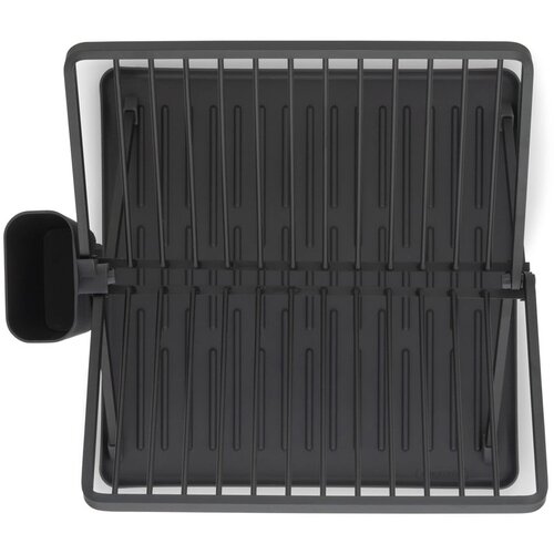 Brabantia Tamno sivi metalni dvoetažan ocjeđivač za posuđe 37x33 cm &amp;ndash; Slike
