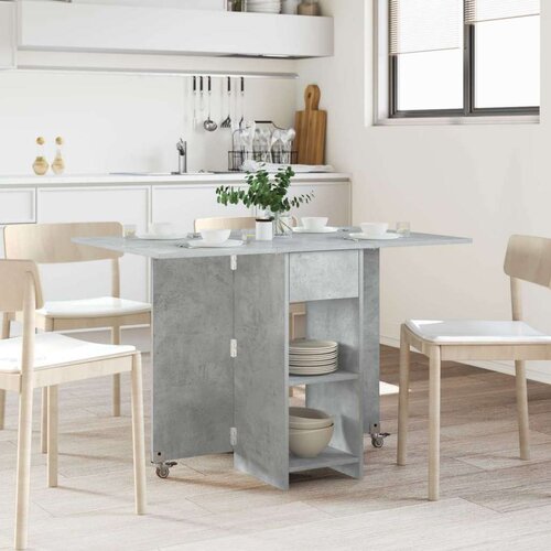  Blagovaonski stol 115 x 70 x 75 cm Konstruirano drvo - Betonska siva Cene