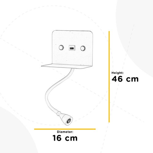 Lesnina XXXL ONLI - LED fleksibilna lampica sa policom i USB punjenjem PLAK LED/5W/230V crna Slike