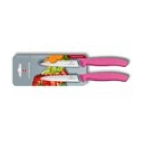  nož victorinox kuhinjski SET2/1 reckavi+ravni roze Cene