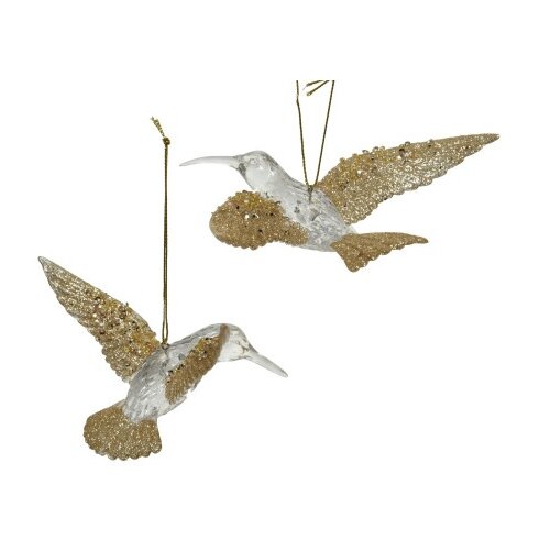 DEKOR DOM dekoracija - hanging hummingbird 14cm - transparent/gold - kmg ( 045591 ) Cene
