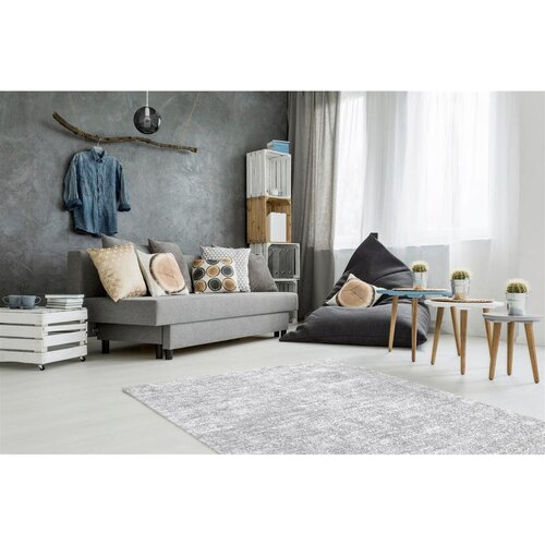 Kayoom VINTAGE PREPROGA 120/170 cm taftano siva, srebrne barve Slike