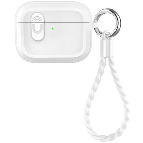 INF Bluetooth etui za slu&scaron;alke, združljivo z Airpod4, magnetno, s trakom White, (5000158048) Cene